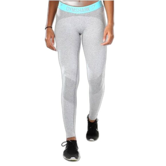 Gymshark Workout Pants Womens Medium 8 10 Grey Leggings Athletic Yoga Lifting - Picture 4 of 7